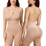 One Piece Deep V Backless Bodysuit Shapwear Sliming Waist Shapwear - Zeprah