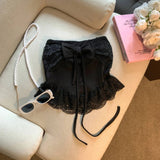 One - shoulder Fishbone Beautiful Bow Versatile Stylish Comfortable Camisole Casual Women's Holiday Spaghetti tank Top - Zeprah