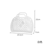 Personalized Vintage Foldable Waterproof Beach Bag Jelly Basket Unisex Wedding Party Favor Bags - Zeprah