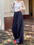 Plain Trousers Loose - fit Premium Quality Slacks Sporty Long Pants - Zeprah