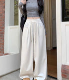 Plain Trousers Loose - fit Premium Quality Slacks Sporty Long Pants - Zeprah