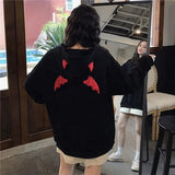 Plus Size Women's Fleece - Lined Hoodie Loose Fit Trendy Unique Design Lazy Korean Casual Sweatshirt - Zeprah