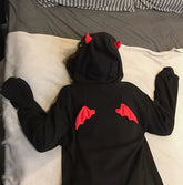 Plus Size Women's Fleece - Lined Hoodie Loose Fit Trendy Unique Design Lazy Korean Casual Sweatshirt - Zeprah