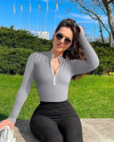 Popular Jumpsuit Solid Slim - fit Onesite Bestselling Body Suit - Zeprah