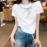 Popular Women's T-shirts Casual Summer Tops for Women Hot - selling Short Sleeve Top - Zeprah