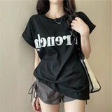 Premium Quality Graphic Tee Loose Tops for Women Modern Short Sleeve T-shirt - Zeprah