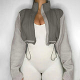 Premium Women's Polar Fleece Jacket, Autumn Winter Stand Collar Zip - Up Coat, Warm Athletic Leisure Wear - Zeprah