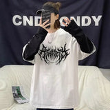 Printed Long Sleeve T-shirt Loose - fit Long - sleeved Top Unique Long Sleeve Short Top - Zeprah