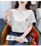 Printed Tops for Women Classic Fashionable Women's Clothing Loose Short Sleeve T-shirt - Zeprah