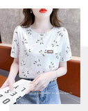 Printed Tops for Women Classic Fashionable Women's Clothing Loose Short Sleeve T-shirt - Zeprah