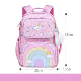 Protection Lightweight for Girls Double Shoulder Bag Waterproof Nylon Backpack for Elementary School Students - Zeprah