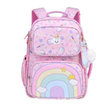 Protection Lightweight for Girls Double Shoulder Bag Waterproof Nylon Backpack for Elementary School Students - Zeprah