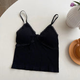 Removable Pad Sexy Crop Top Camisoles Women's tank Tops - Zeprah