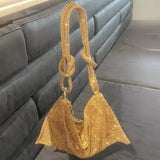 Rhinestone Purse for Women Evening Bag Sparkly Hobo Bag for Vacation Evening Bag - Zeprah