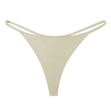Seamless Nude Microfiber Thong | Low - Rise No - Show Invisible Underwear - Zeprah