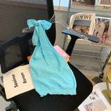 Sexy Knitted Single Shoulder Vest Tanks Camis Women's tank Tops Crop Tops - Zeprah