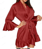 Sexy Lingerie Nightgown Home Pajamas Silk - Zeprah