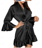 Sexy Lingerie Nightgown Home Pajamas Silk - Zeprah