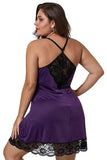 Sexy Lingerie Temptation European American Nightdress Plus Size Nightgown Women's Camisole Dress - Zeprah