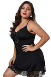 Sexy Lingerie Temptation European American Nightdress Plus Size Nightgown Women's Camisole Dress - Zeprah