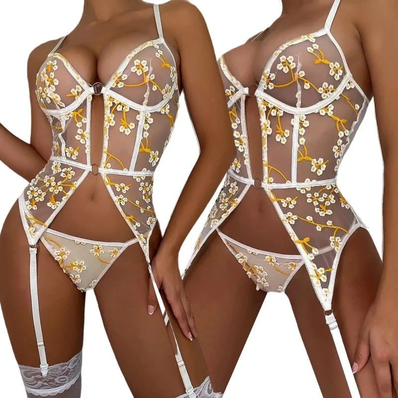Sexy Mature Floral Lingerie Underwire Sexy Ladies Sexy Nighties Womens Sexy Underwear - Zeprah