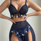 Sexy Underwear Exotic Belly Dance Accessories Tassel Game Clothing Fun Suit - Zeprah