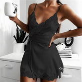 Sexy Underwear Slim - fit One - piece Mesh See - through Female Polyester Dobby Fabric - Zeprah