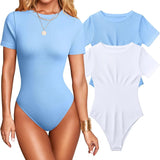 Short - sleeved Bodysuit Top Sexy Ladies Romper Women's Jumpsuit - Zeprah