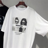 Short - sleeved T-shirt Women's Summer Korean - style New Beauty Printed Loose Lazy Mid - length Top - Zeprah