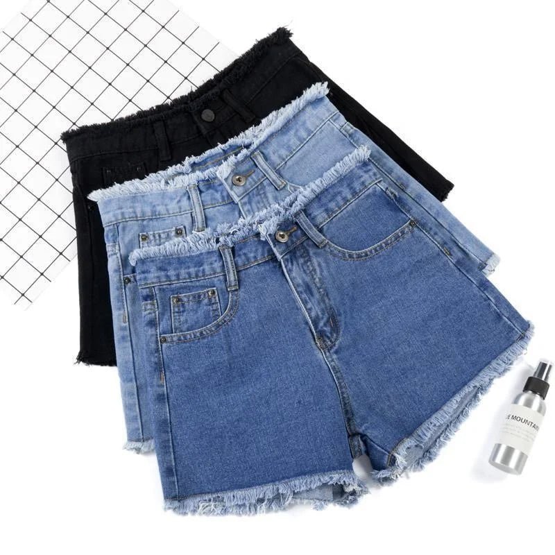 Simple Denim Shorts slimming Hot Pants Summer Girl Shorts - Zeprah