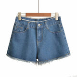 Simple Denim Shorts slimming Hot Pants Summer Girl Shorts - Zeprah
