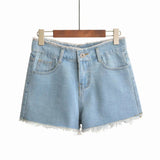 Simple Denim Shorts slimming Hot Pants Summer Girl Shorts - Zeprah