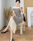 Simple Long Hip Skirt Solid Midi Dress Classic Sweater Dresses - Zeprah