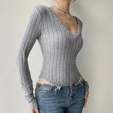 Slim - fit Bodysuit Knitted One - piece Vest Best Sale Crotch Top - Zeprah