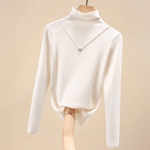 Slim - Fit Mock Neck Base Layer T-Shirt | Warm Autumn/Winter Inner Wear Spandex/Poly - Zeprah