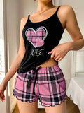 Slim - fit Pajamas Printed 2 - piece Fashionable Nightgown Best - selling Casual Loungewear - Zeprah