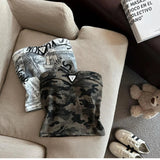 Slimming Vintage Design Tie - Dye New Style Top Hot Girl Slim - fit Niche Leopard Print Vest Top for Women - Zeprah