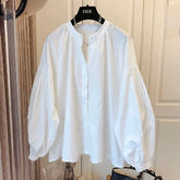 solid long - sleeve blouse New design French - style woman's shirt comfortable Shirt - Zeprah