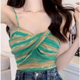 Spaghetti Strap Workout Sleeveless Cropped Top Women's tank Tops Women's Tanks Camis - Zeprah