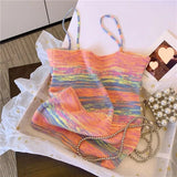 Spaghetti Strap Workout Sleeveless Cropped Top Women's tank Tops Women's Tanks Camis - Zeprah