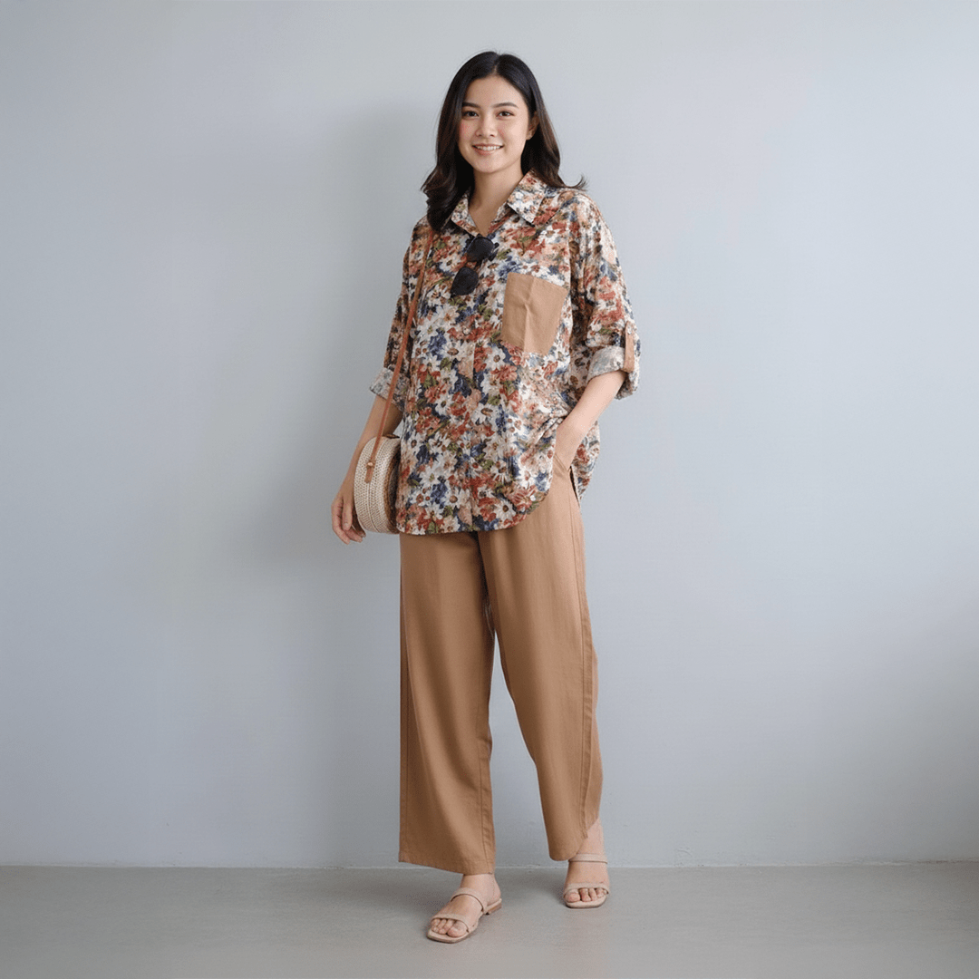 Summer Casual Two - Piece Set – Striped Design - Zeprah