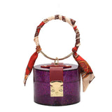 Summer Fashion Transparent Mini Tote Bags Women's Designer Acrylic Handbags with Polyester Lining Jelly Metal Style - Zeprah