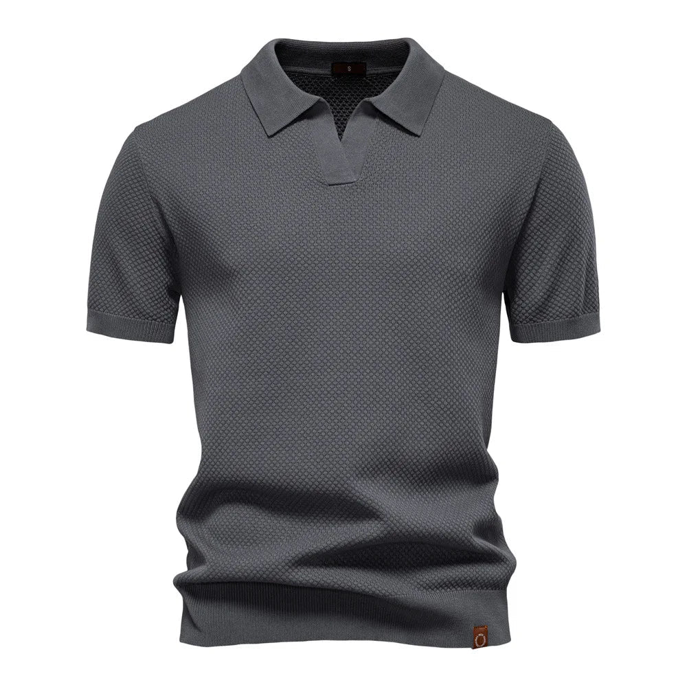 Summer High Quality Pineapple Pattern Polo Shirt Men Business Seagull Collar Men's Short Sleeve Sweater Polo - Zeprah