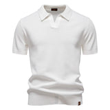 Summer High Quality Pineapple Pattern Polo Shirt Men Business Seagull Collar Men's Short Sleeve Sweater Polo - Zeprah