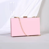 Summer Ladies Transparent Boxed Purse Crossbody Handbag Trendy Women Clear Acrylic Evening Clutch Bag - Zeprah