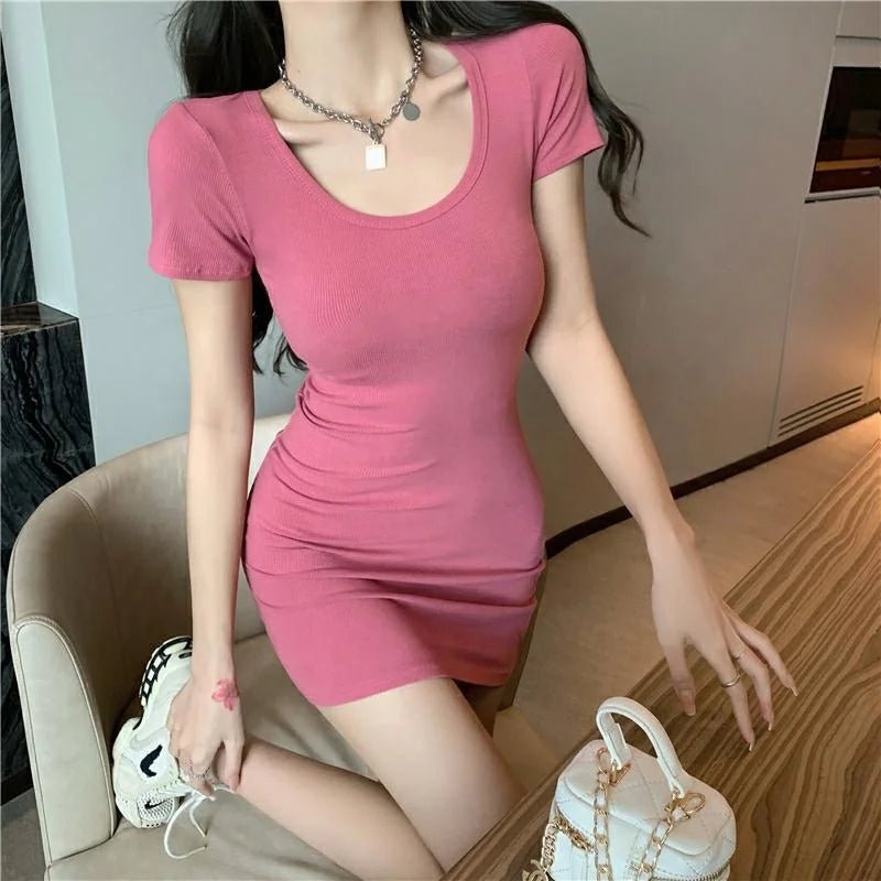 Summer New Arrival Women's Bodycon Dress Pure & Sexy Spice Girl Style Waist - Cinching Slim Fit Dress - Zeprah