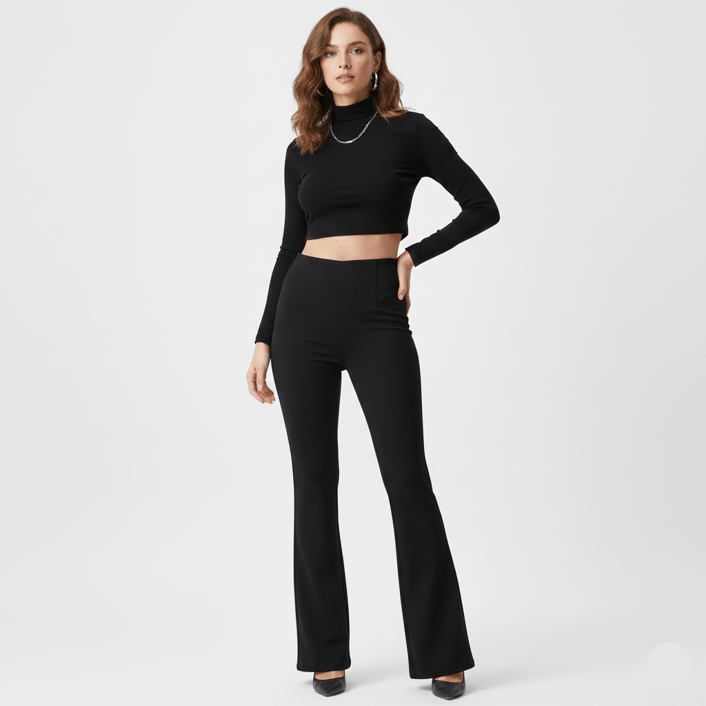 Summer Skinny Trousers Double - breasted Trousers Unique Flare Trousers - Zeprah