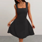 Sweet and Spicy Elegant Style Solid Color Suspender Party Dress for Women Novelty Woman Dress Casual Women's Evening Dresses - Zeprah