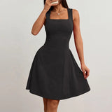 Sweet and Spicy Elegant Style Solid Color Suspender Party Dress for Women Novelty Woman Dress Casual Women's Evening Dresses - Zeprah