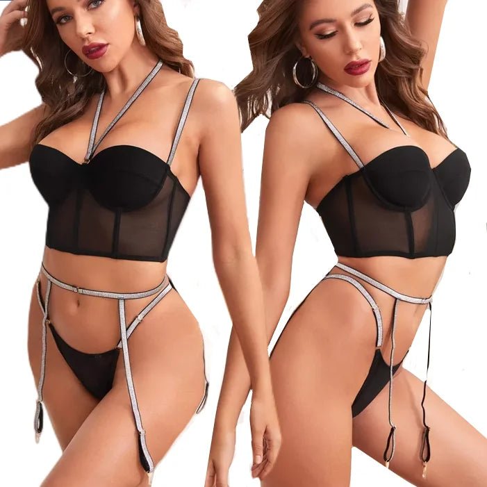 Teddy Babydoll Women's Underwear Women Lady Lingeries With Garter Belt - Zeprah